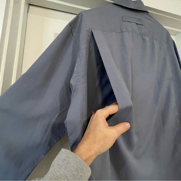 Duluth Trading Co Mens Fishing Shirt No Fly Zone Long Sleeves Size Large - Picture 6 of 7